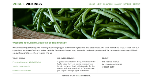 rogue pickings website photo